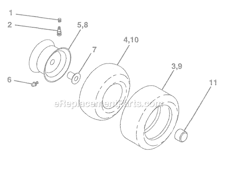 Page G Diagram and Parts List for WE12538F  Weed Eater Lawn Tractor